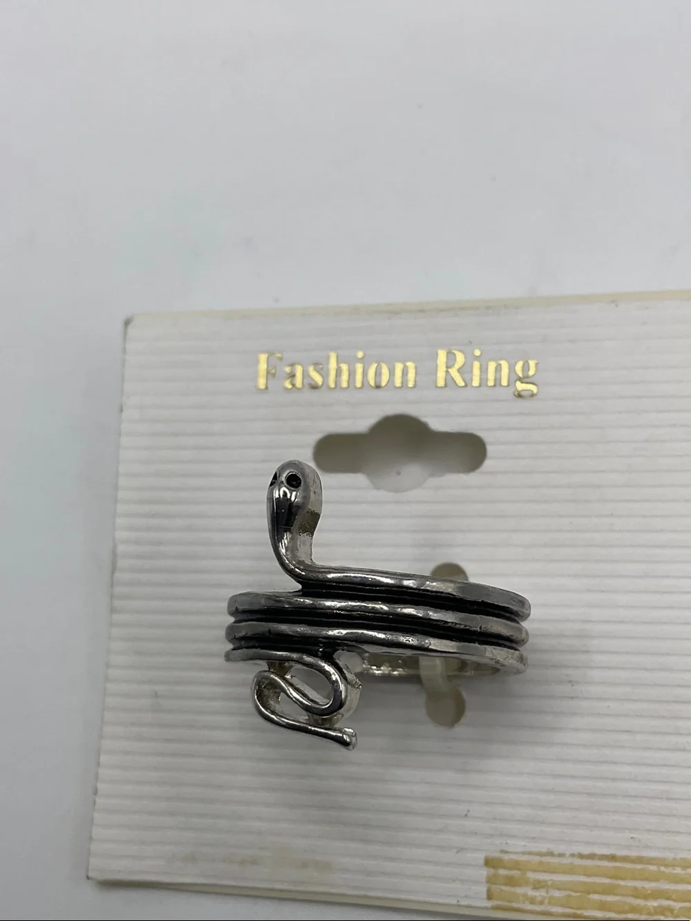 Fashion Jewelry Silver Snake Wrap Ring - Silver